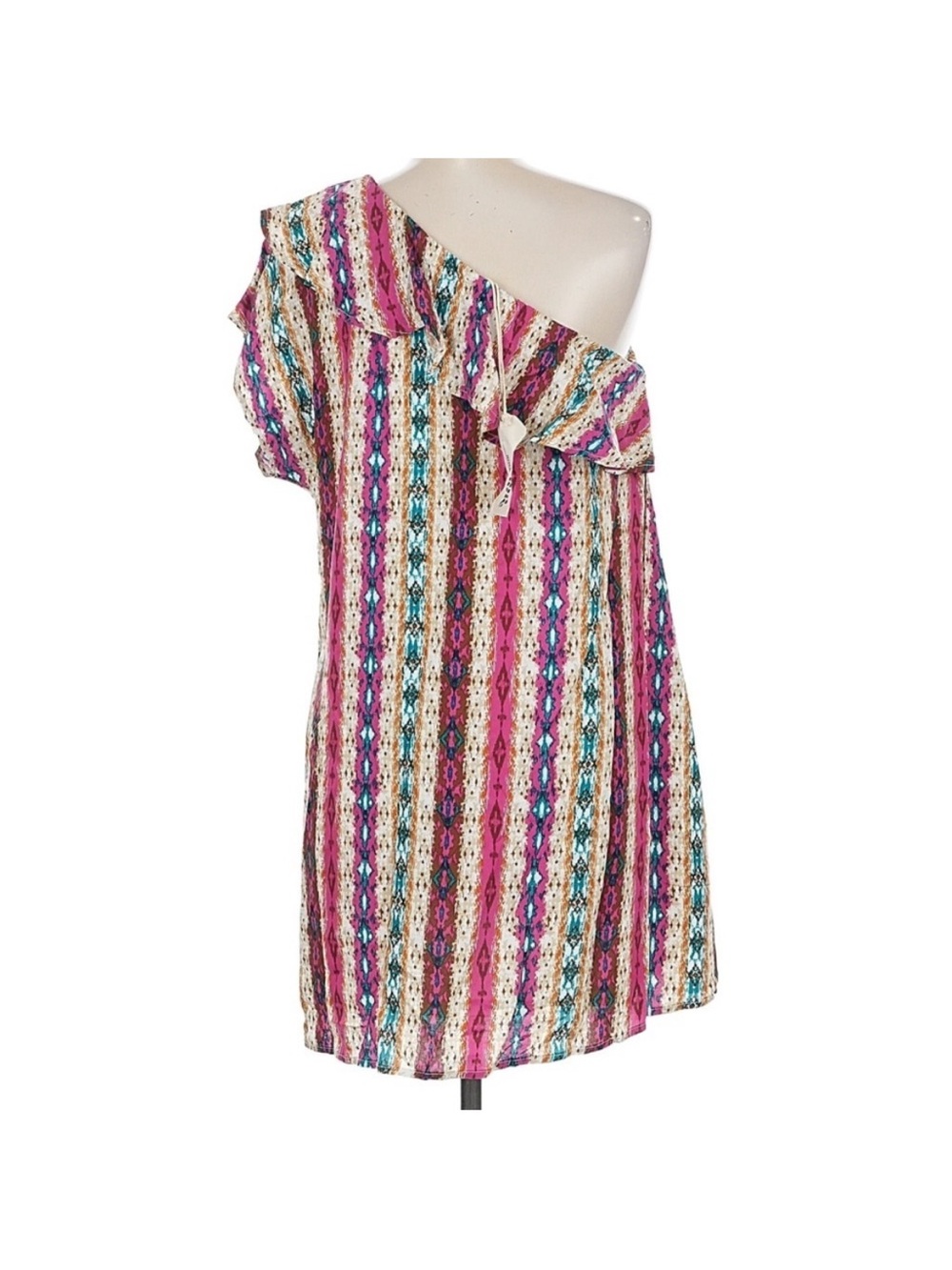 Savanna Jane Amarillo By Morning Wester Boho One Shoulder Dress Women’s Medium - Picture 3 of 7
